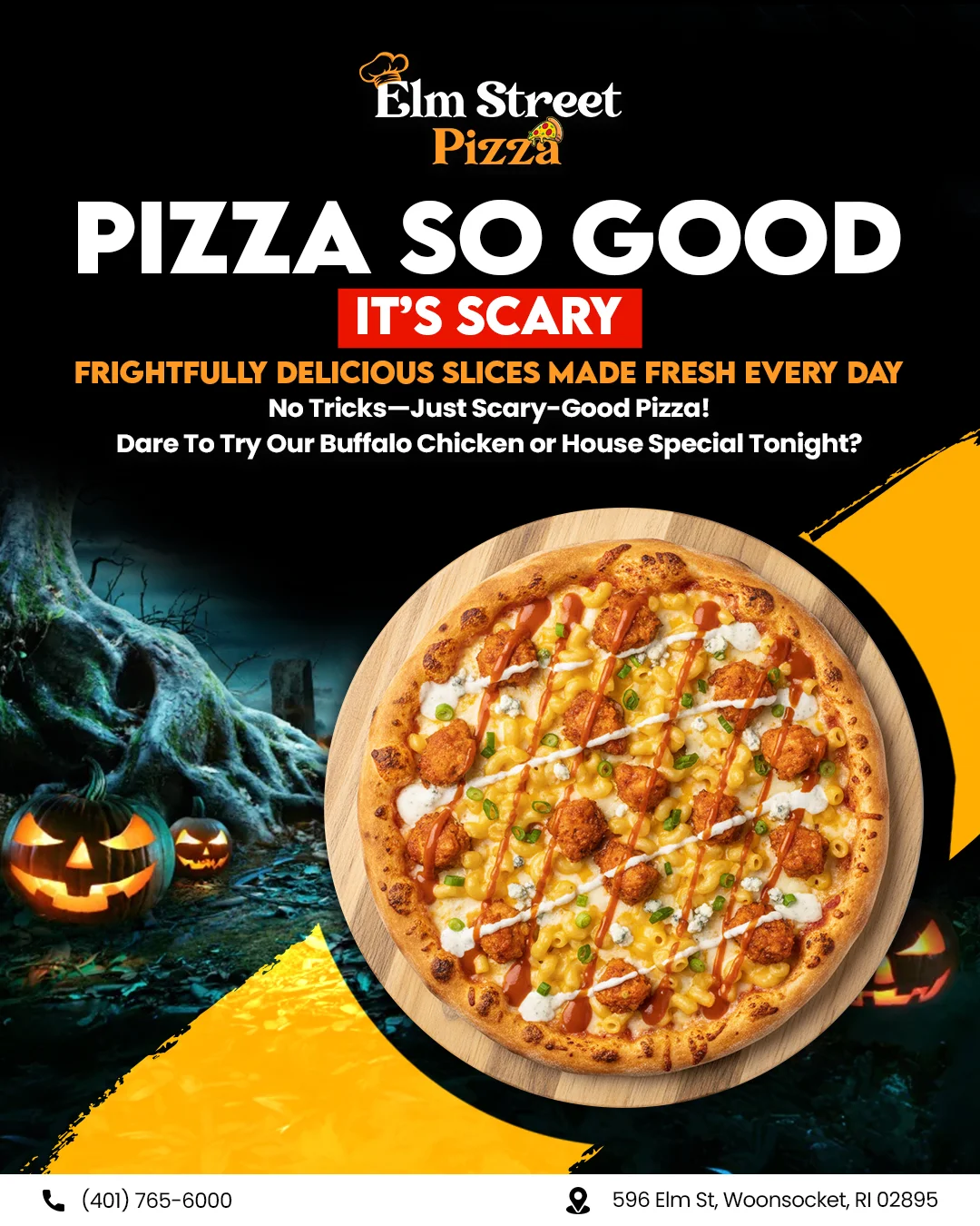 Craving Buffalo Chicken Pizza - Elm Street Pizza