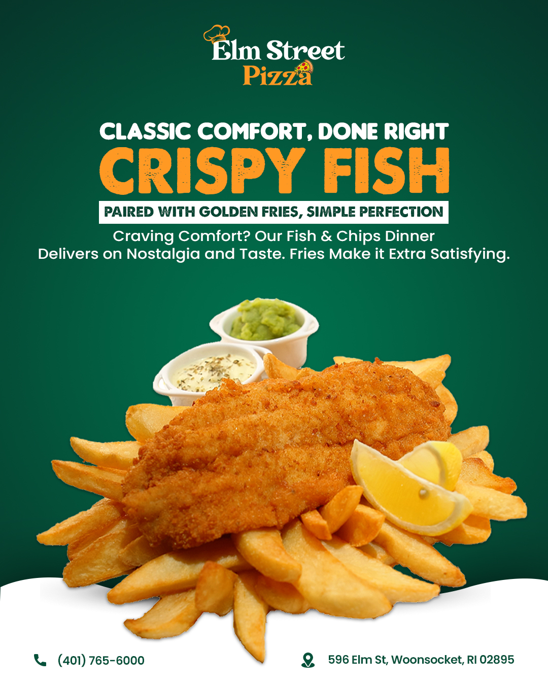 Crispy fish paired with golden friessimple perfection 